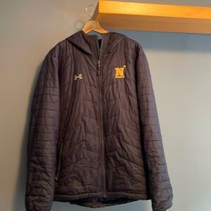 Under Armour Navy lightweight puffer jacket with hood